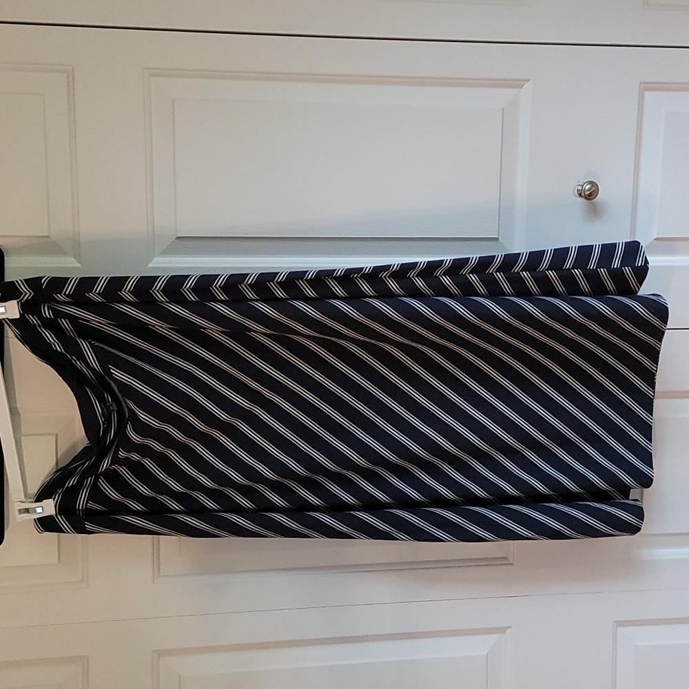 Talbots maxi skirt Women's 2x Navy w/white